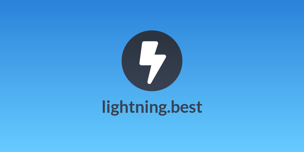 lightning.best