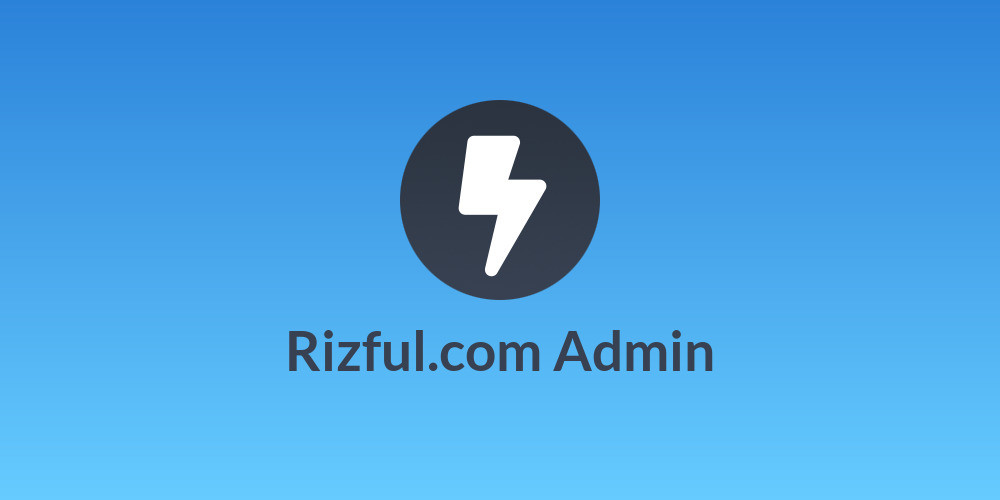 Rizful.com Admin