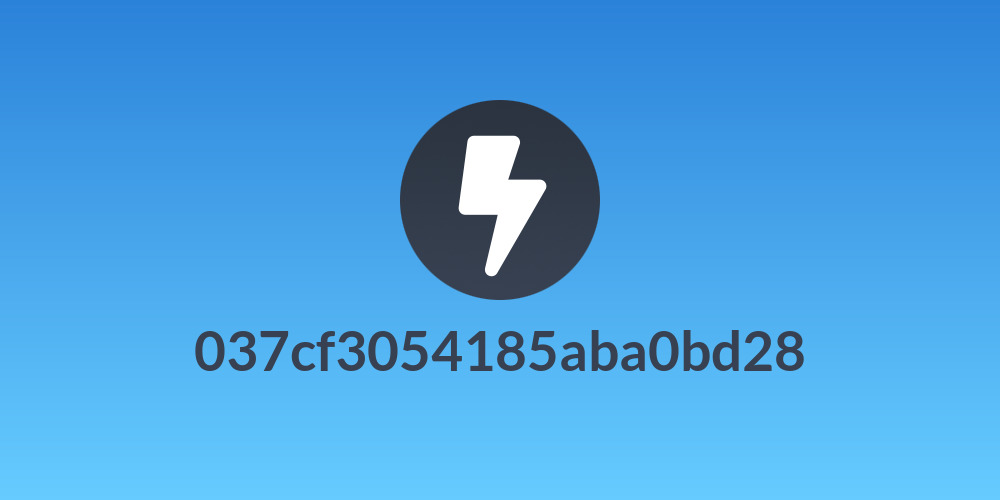 037cf3054185aba0bd28