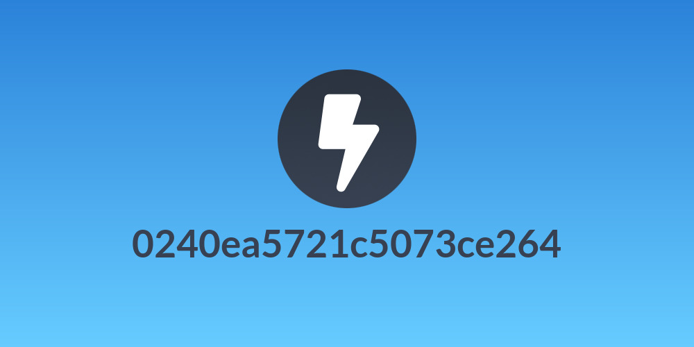 0240ea5721c5073ce264