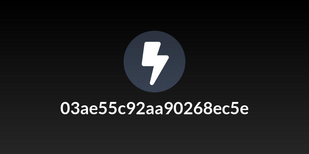 03ae55c92aa90268ec5e