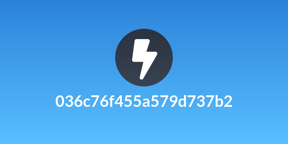 036c76f455a579d737b2