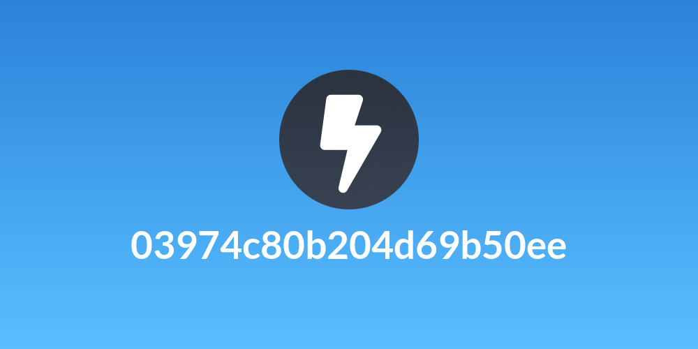 03974c80b204d69b50ee