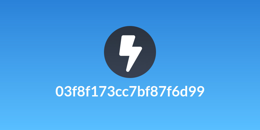 03f8f173cc7bf87f6d99