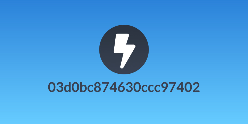 03d0bc874630ccc97402