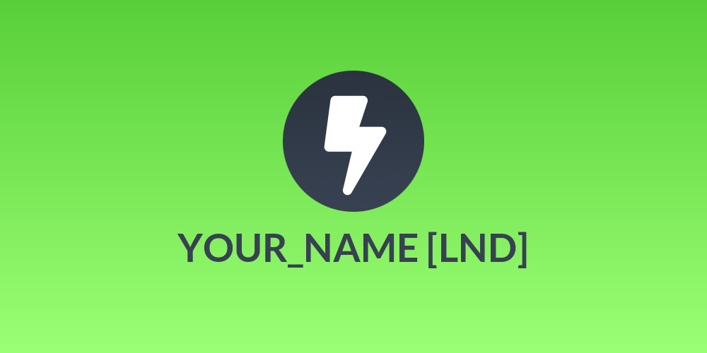 YOUR_NAME [LND]