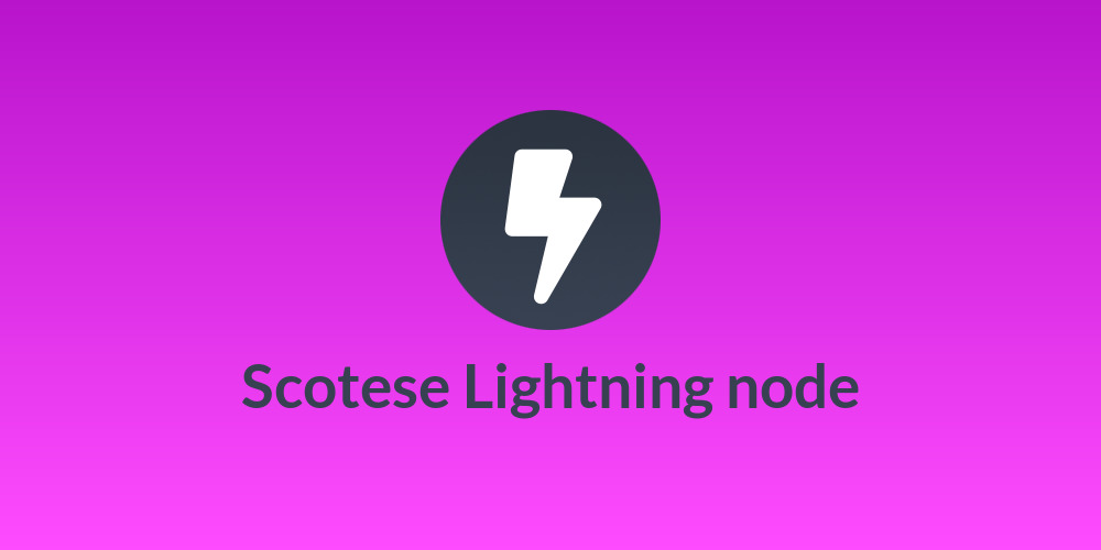 Scotese Lightning node