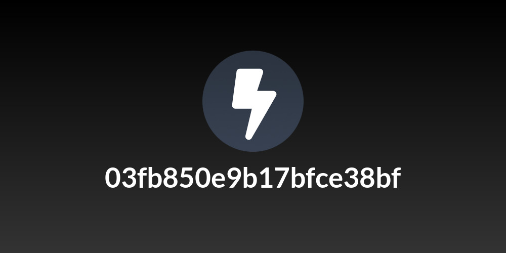 03fb850e9b17bfce38bf