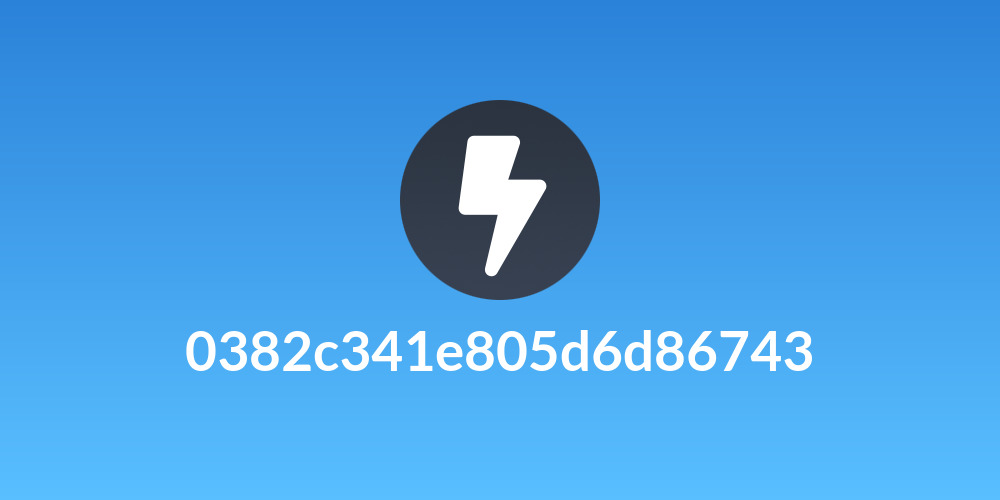 0382c341e805d6d86743