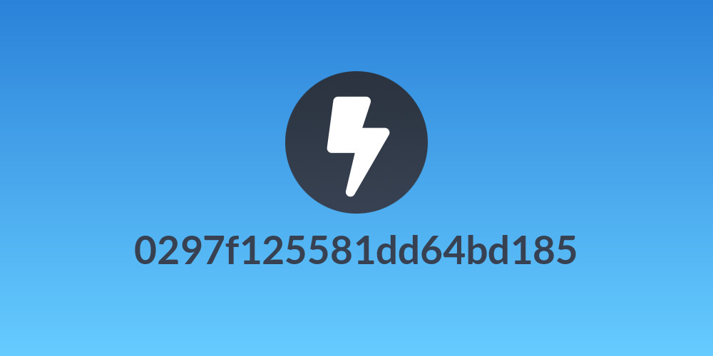 0297f125581dd64bd185
