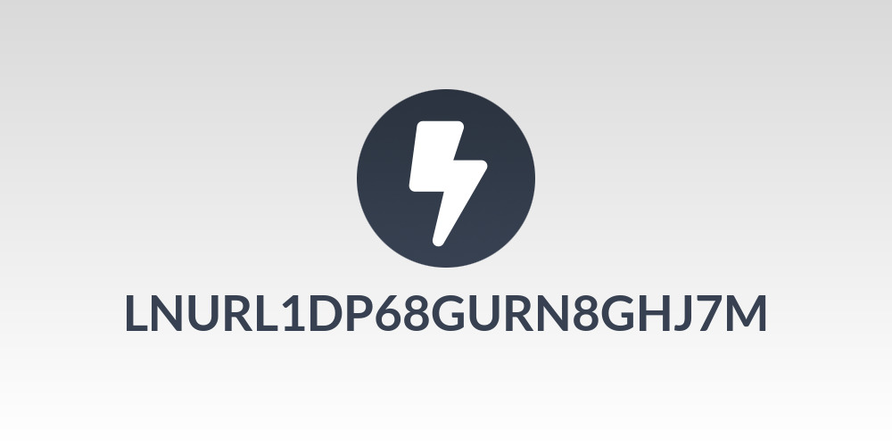 LNURL1DP68GURN8GHJ7M