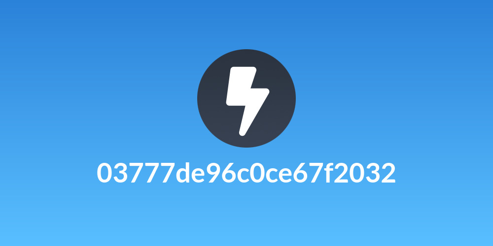 03777de96c0ce67f2032