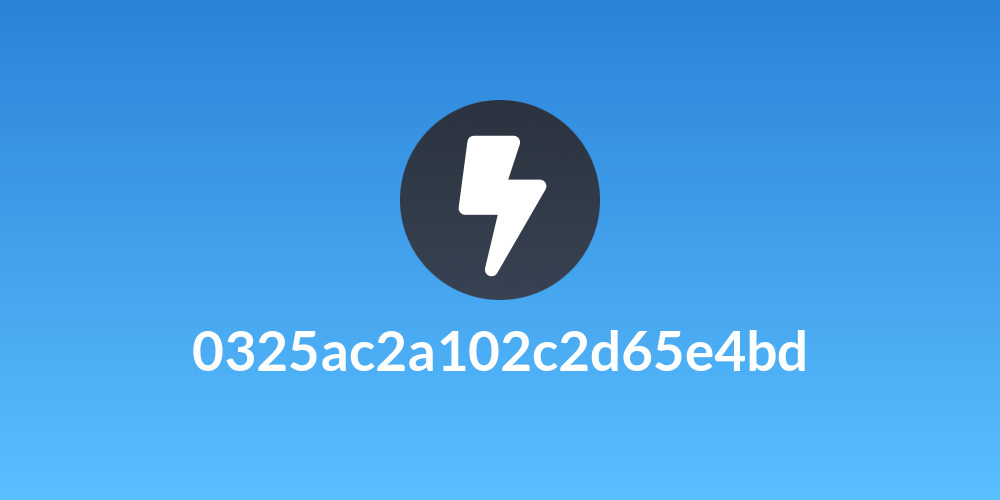 0325ac2a102c2d65e4bd
