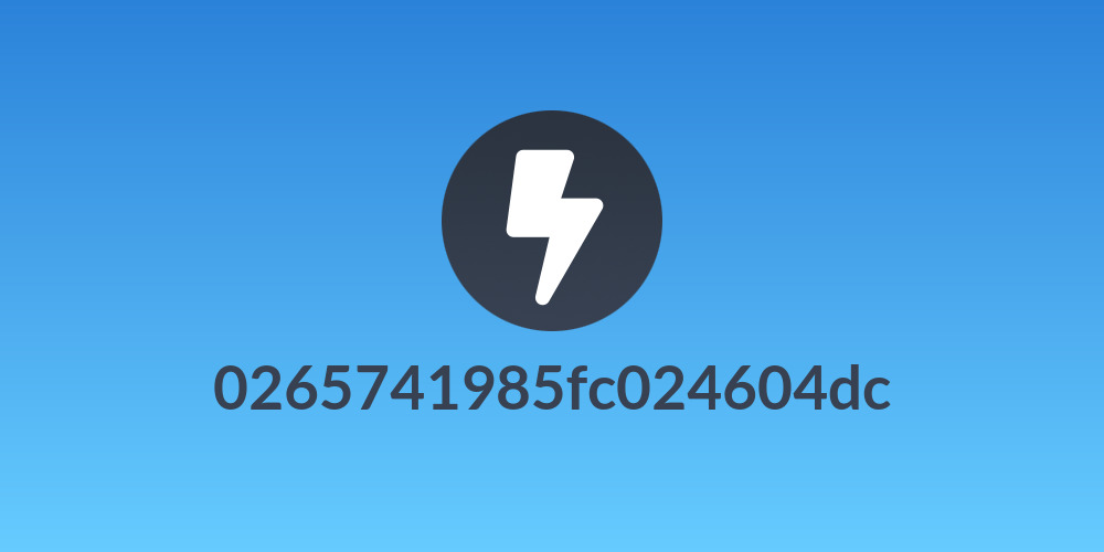 0265741985fc024604dc