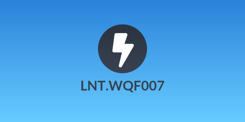 LNT.WQF007