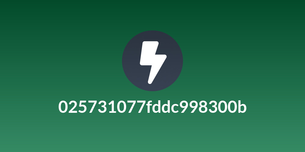 025731077fddc998300b