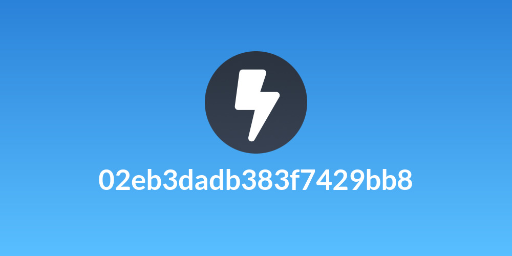 02eb3dadb383f7429bb8