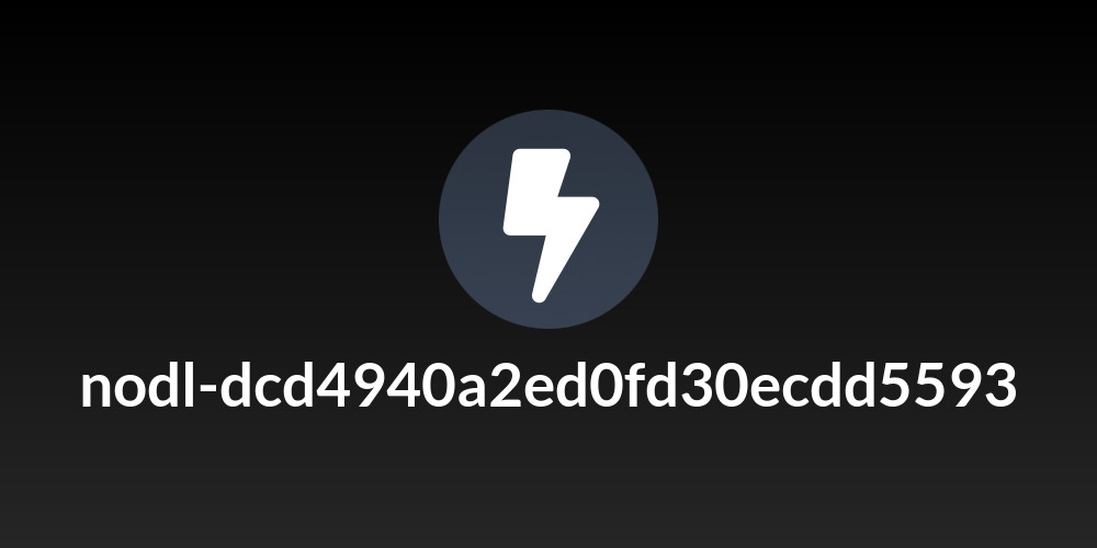 nodl-dcd4940a2ed0fd30ecdd5593