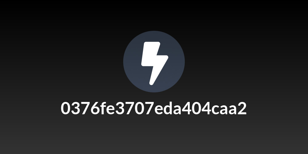 0376fe3707eda404caa2