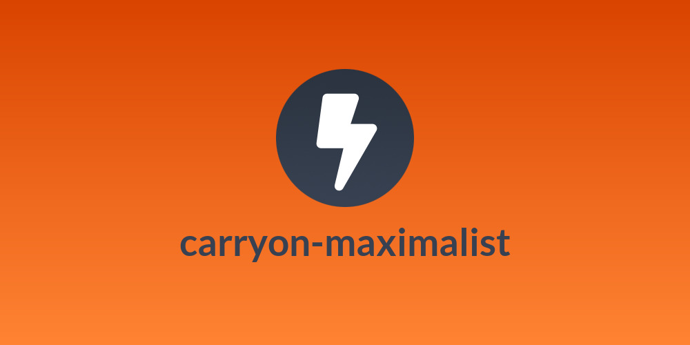 carryon-maximalist