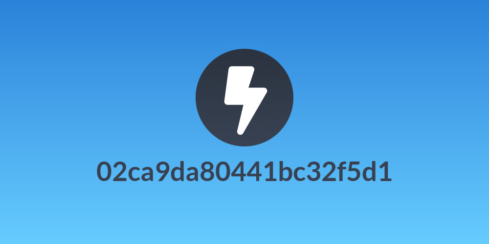 02ca9da80441bc32f5d1