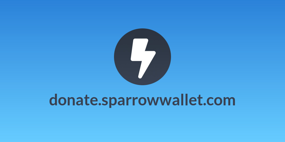 donate.sparrowwallet.com