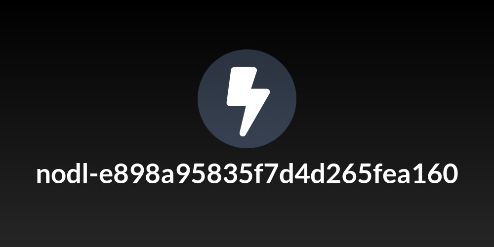 nodl-e898a95835f7d4d265fea160