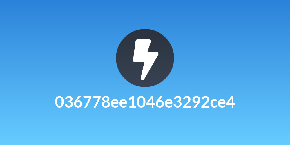 036778ee1046e3292ce4