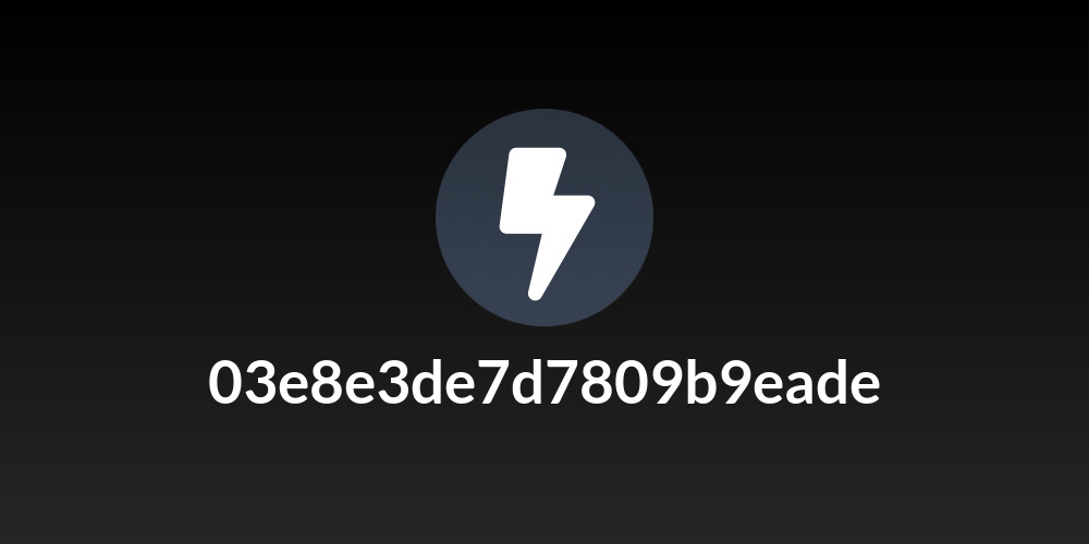 03e8e3de7d7809b9eade