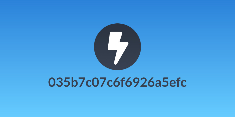 035b7c07c6f6926a5efc