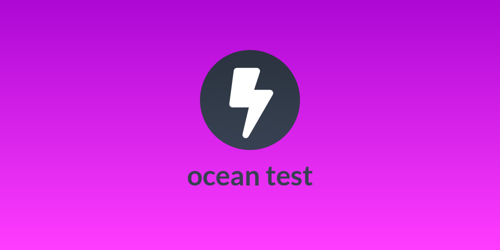 ocean test