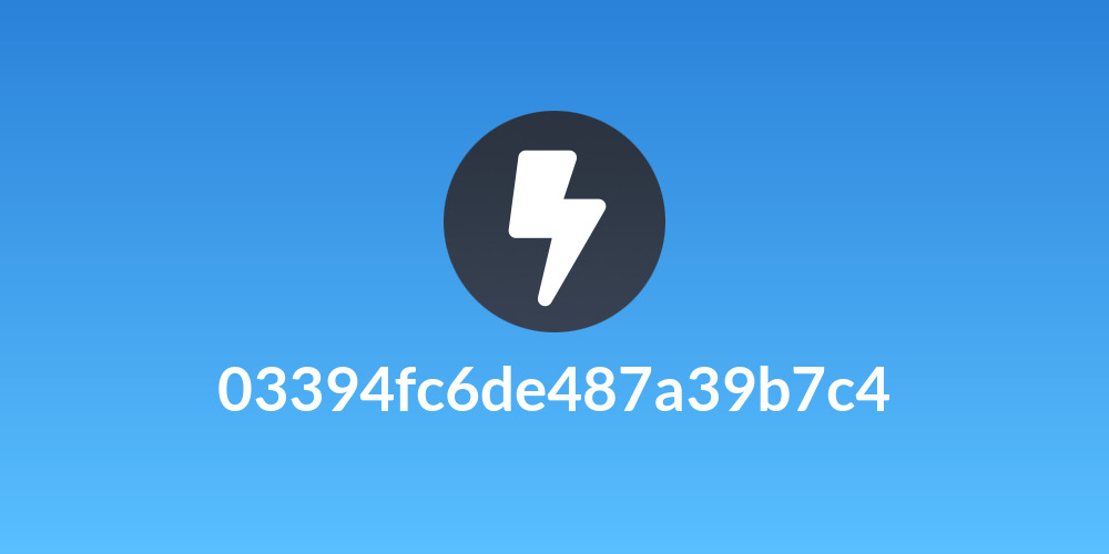 03394fc6de487a39b7c4