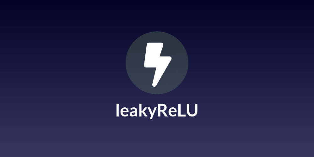 leakyReLU