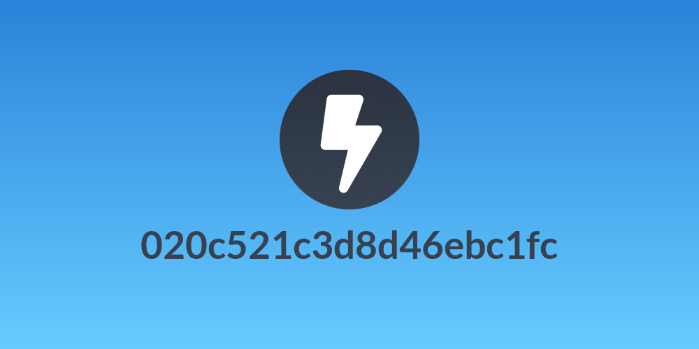 020c521c3d8d46ebc1fc