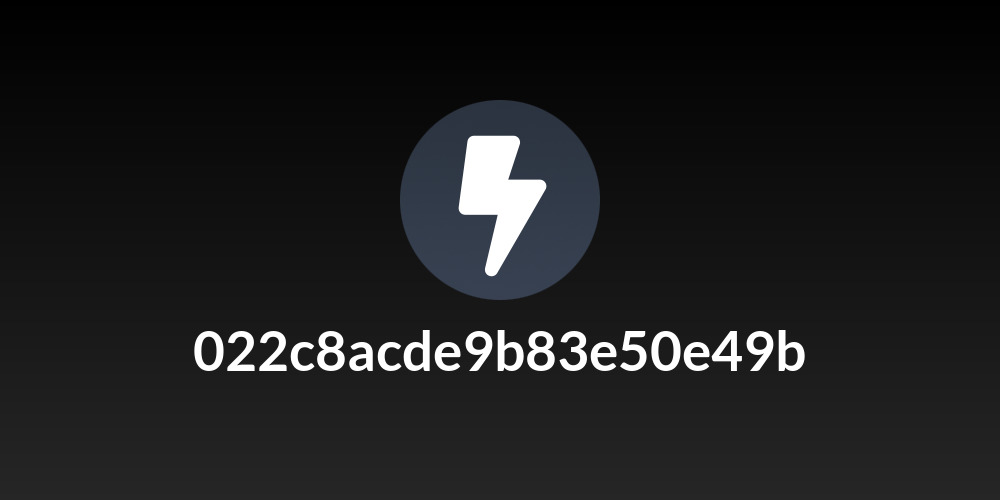 022c8acde9b83e50e49b