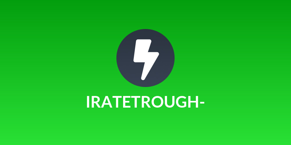 IRATETROUGH-