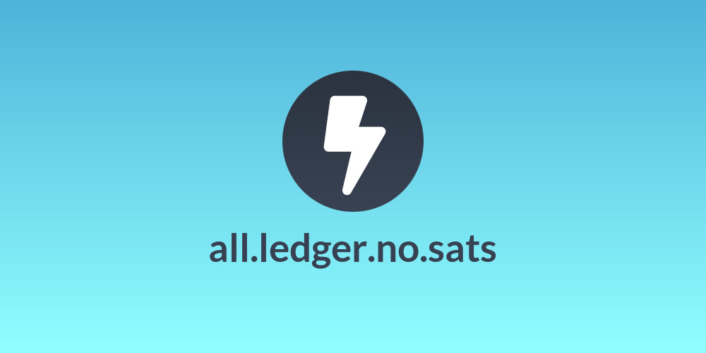 all.ledger.no.sats