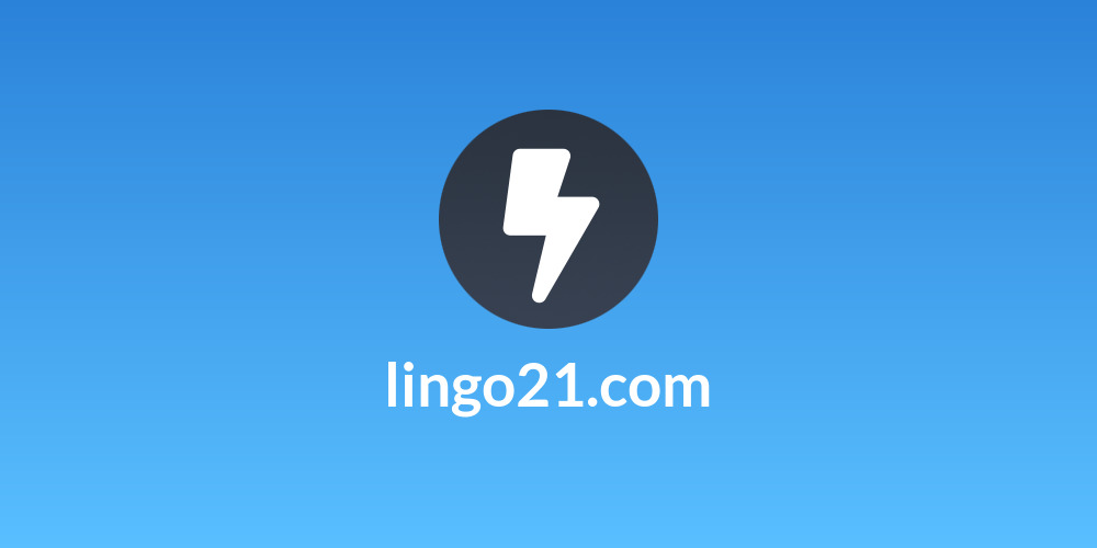 lingo21.com