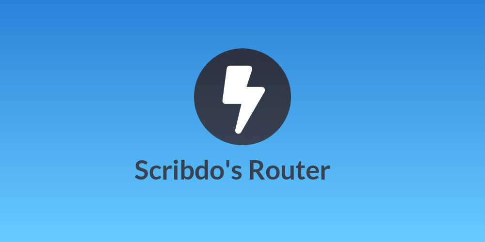 Scribdo's Router ₿⚡