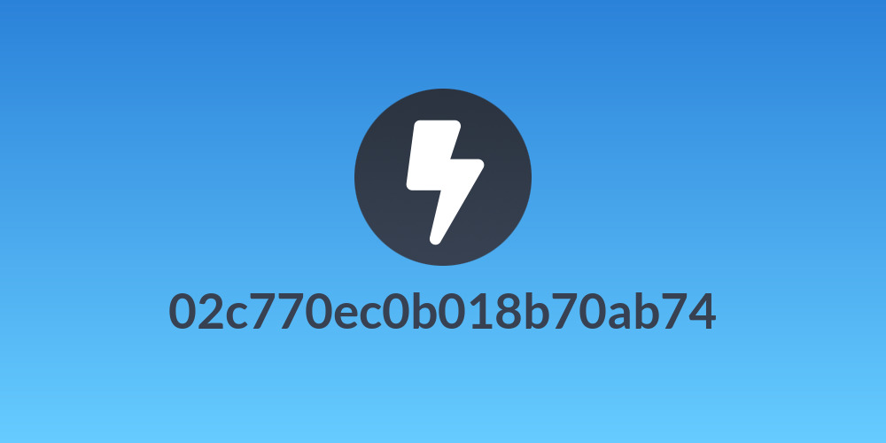 02c770ec0b018b70ab74