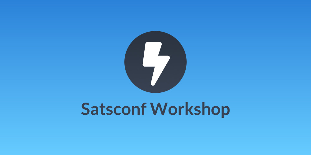 Satsconf Workshop