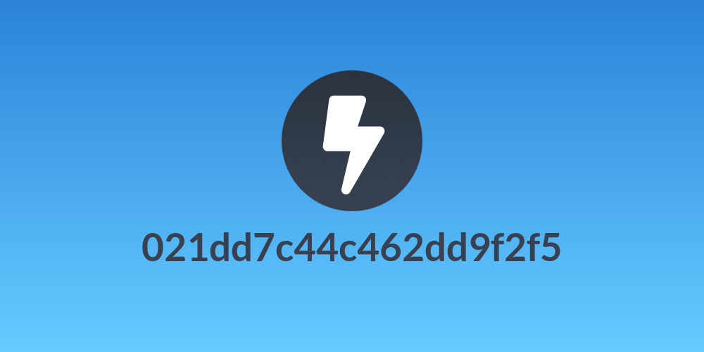 021dd7c44c462dd9f2f5