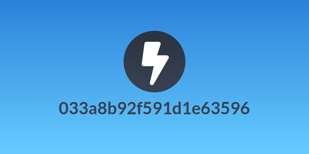 033a8b92f591d1e63596