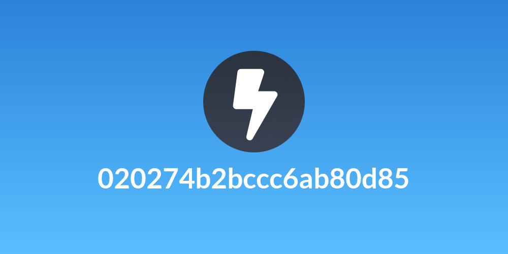 020274b2bccc6ab80d85