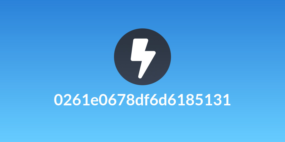0261e0678df6d6185131