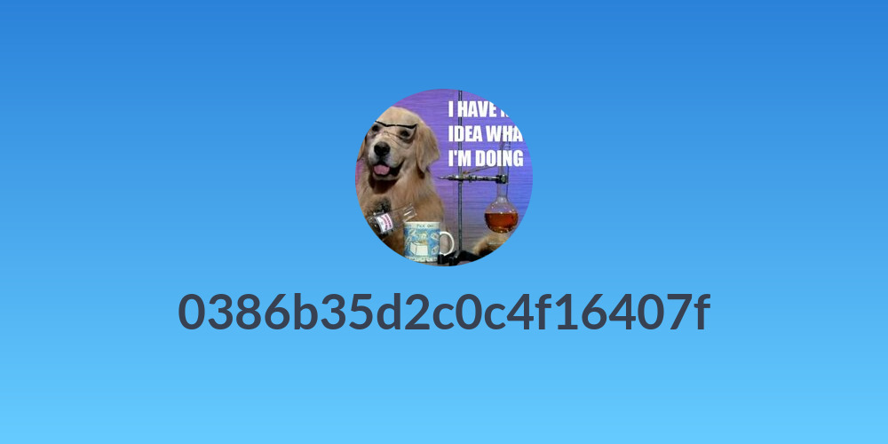 0386b35d2c0c4f16407f