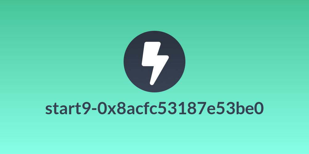 start9-0x8acfc53187e53be0