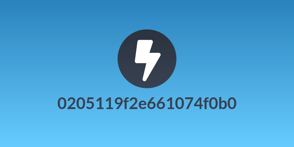 0205119f2e661074f0b0