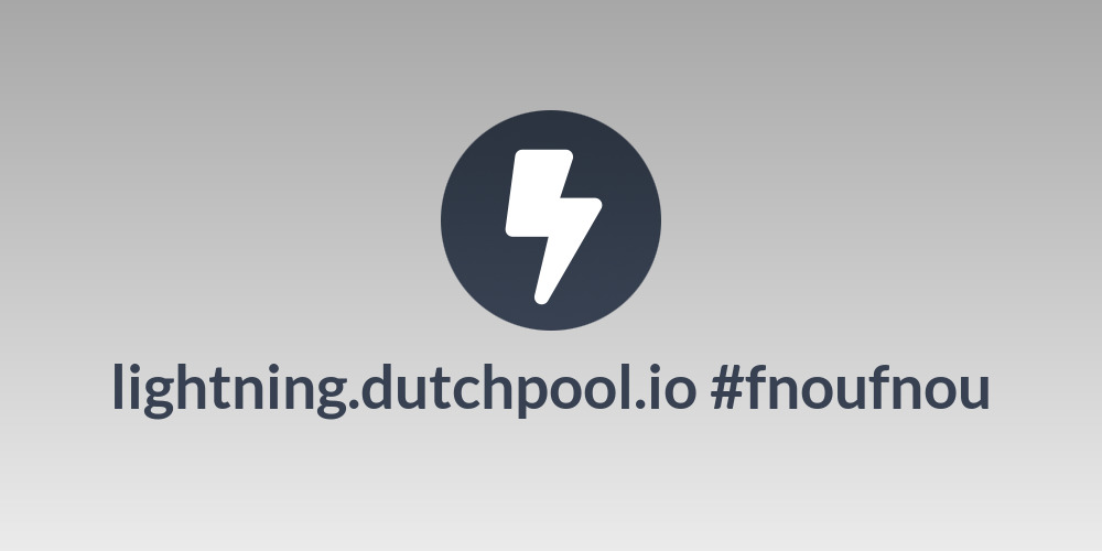 lightning.dutchpool.io #fnoufnou