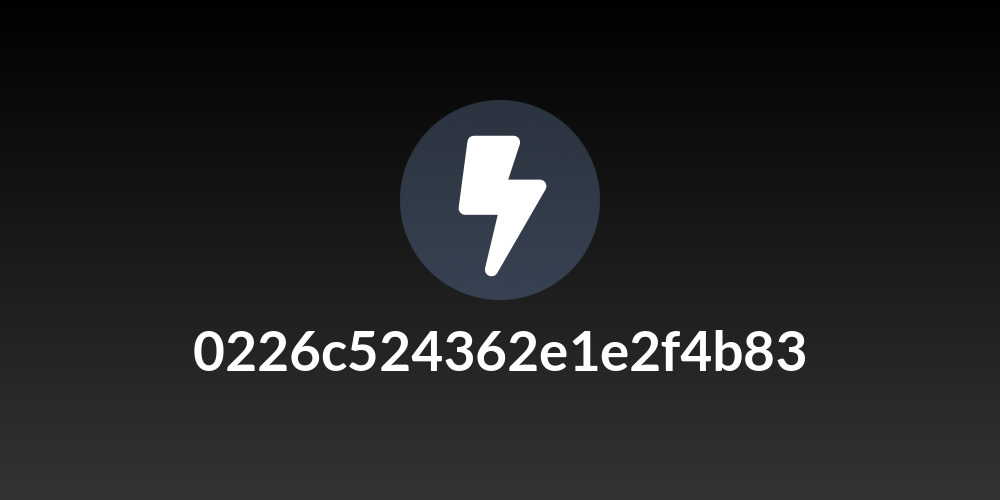 0226c524362e1e2f4b83